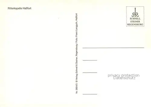 AK / Ansichtskarte Hassfurt Ritterkapelle Hassfurt
