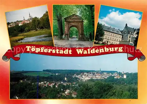 AK / Ansichtskarte Waldenburg_Sachsen Zwickauer Mulde Tor Zur stillen Naturfreunde Gymnasium Waldenburg Sachsen