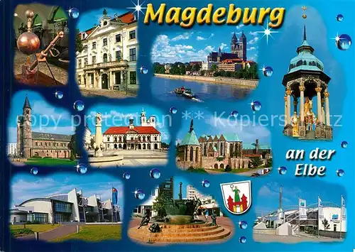 AK / Ansichtskarte Magdeburg Sehenswuerdigkeiten der Stadt Magdeburger Reiter Dom Brunnen Magdeburg