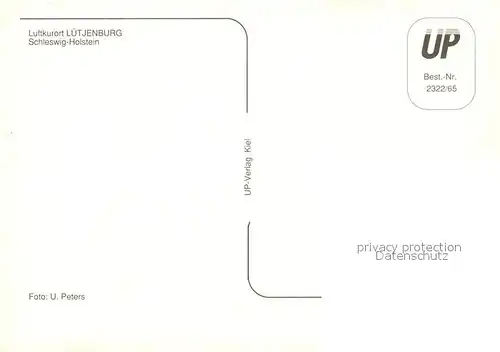 AK / Ansichtskarte Luetjenburg_Holstein Stadtpanorama Partie an der Kossau Rathaus Brunnen Luetjenburg_Holstein