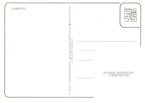 AK / Ansichtskarte Saarlouis Ansichten Innenstadt Rathaus Kirche Fussgaengerzone Partie an der Saar Saarlouis