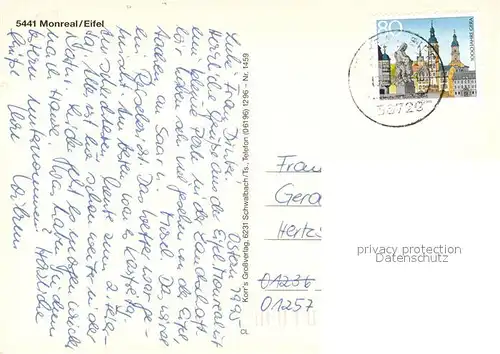 AK / Ansichtskarte Monreal_Eifel Kirche Burg Monreal Eifel