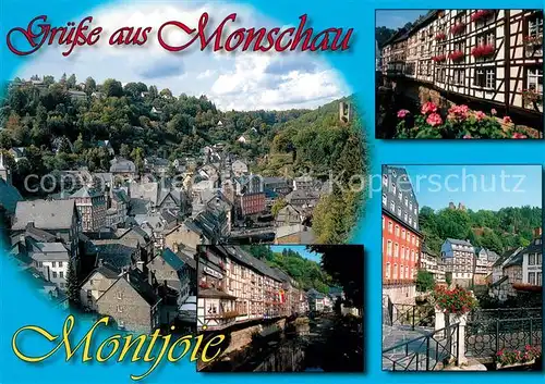 AK / Ansichtskarte Monschau Panorama Fachwerk Monschau