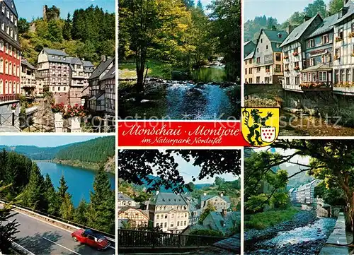 AK / Ansichtskarte Monschau_Montjoie Panorama Rur Ruine Haller Rotes Haus  Monschau Montjoie