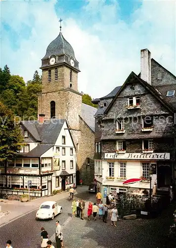 AK / Ansichtskarte Monschau Markt Kirche Cafe Kaulard Monschau