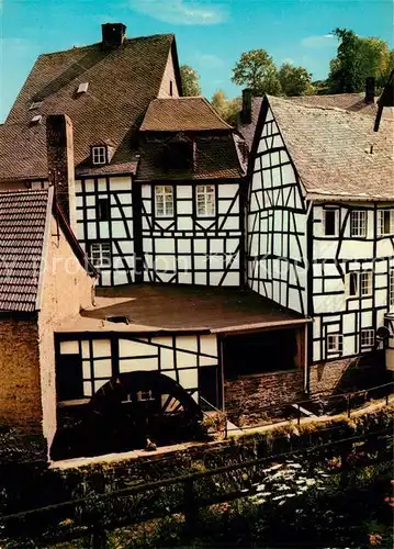 AK / Ansichtskarte Monschau_Montjoie Fachwerkhaus Muehle Monschau Montjoie