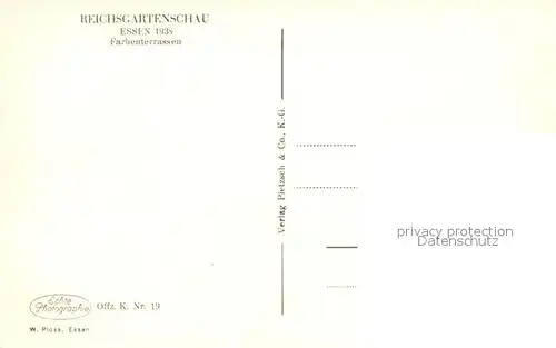 AK / Ansichtskarte Essen_Ruhr Reichgartenschau Essen 1938 Farbenterrassen Essen_Ruhr