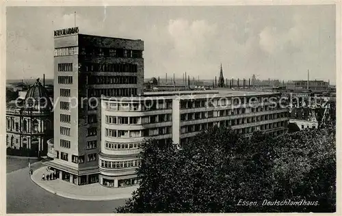 AK / Ansichtskarte Essen_Ruhr Deutschlandhaus Essen_Ruhr
