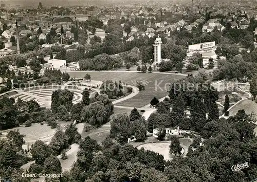 AK / Ansichtskarte Essen_Ruhr Grugapark Fliegeraufnahme Essen_Ruhr