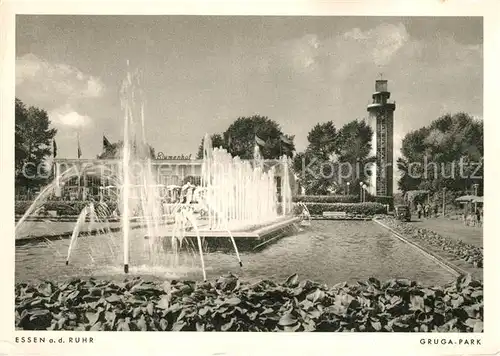 AK / Ansichtskarte Essen_Ruhr Grugapark Wasserspiele Essen_Ruhr