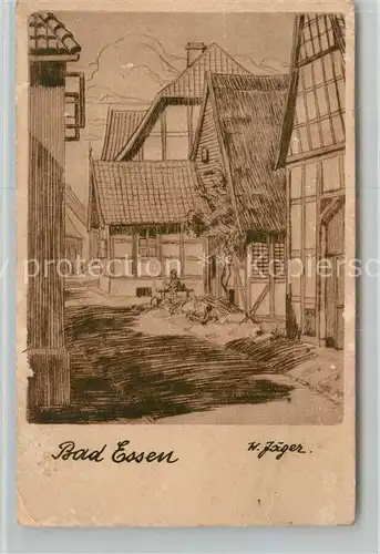 AK / Ansichtskarte Essen_Ruhr Altenhof Zeichnung Essen_Ruhr