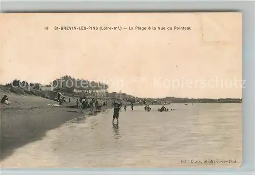 AK / Ansichtskarte Saint Brevin les Pins La Plage et la Vue du Pointeau Saint Brevin les Pins