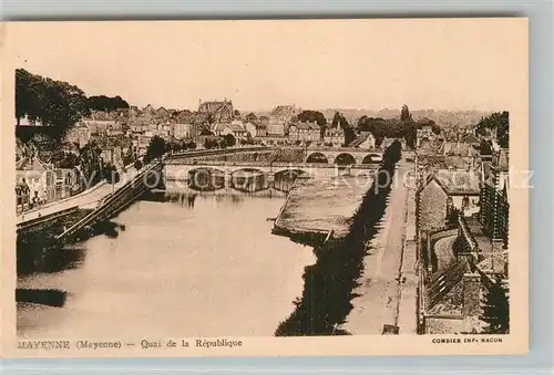 AK / Ansichtskarte Mayenne Quai de la Republique Mayenne