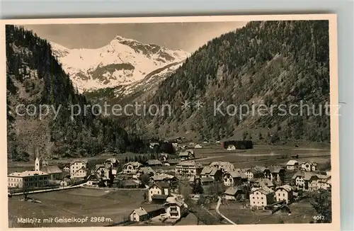 AK / Ansichtskarte Mallnitz_Kaernten mit Geiselkopf Mallnitz Kaernten