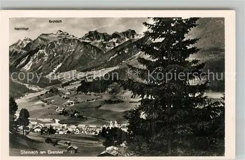 AK / Ansichtskarte Steinach_Brenner_Tirol mit Habichtkopf und Kirchdach Steinach_Brenner_Tirol