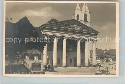 AK / Ansichtskarte Dornbirn_Vorarlberg Marktplatz Kirche Dornbirn Vorarlberg