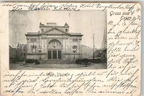 AK / Ansichtskarte Essen_Ruhr Stadt Theater Essen_Ruhr