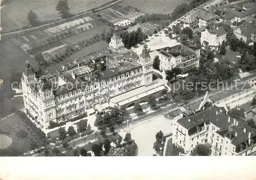 AK / Ansichtskarte Bad_Wildungen Fuerstenhof und Hotel Goecke Fliegeraufnahme Bad_Wildungen