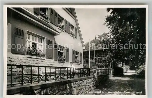AK / Ansichtskarte Gruenstadt Hindenburgpark Gruenstadt
