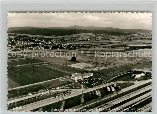 AK / Ansichtskarte Camberg_Bad Autobahn Raststaette Camberg Fliegeraufnahme Camberg_Bad