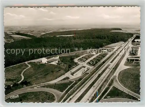 AK / Ansichtskarte Camberg_Saale Autobahn Raststaetten Camberg Fliegeraufnahme Camberg_Saale