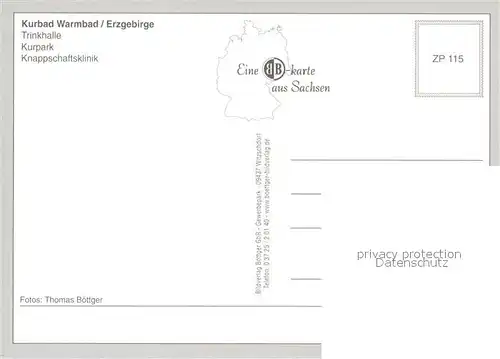 AK / Ansichtskarte Warmbad_Wolkenstein Trinkhalle Kurpark Knappschaftsklinik Warmbad_Wolkenstein