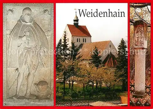 AK / Ansichtskarte Weidenhain Grabplatte Thomas Meissnser St. Martinskirche Weidenhain