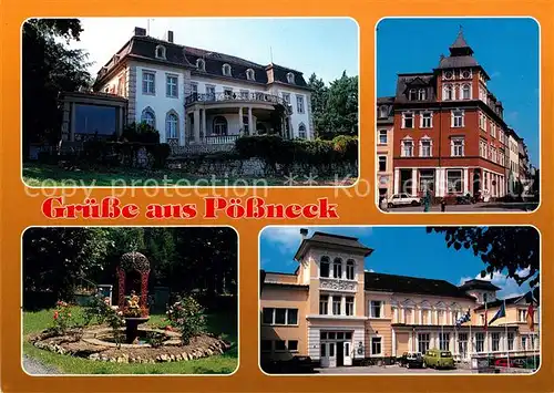 AK / Ansichtskarte Poessneck Boulevard Villa Altenberg Parkanlage Poessneck
