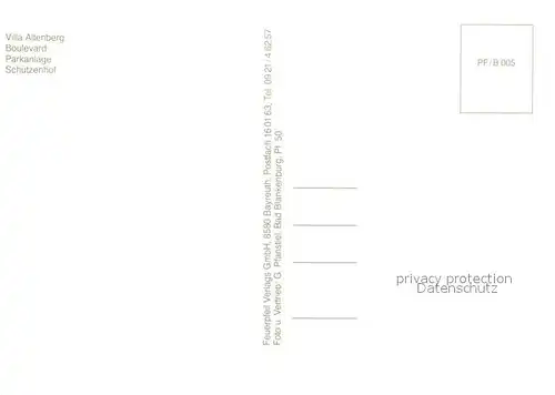 AK / Ansichtskarte Poessneck Boulevard Villa Altenberg Parkanlage Poessneck