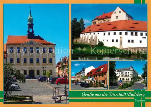 AK / Ansichtskarte Radeberg_Sachsen Markt Rathaus Schloss  Radeberg Sachsen