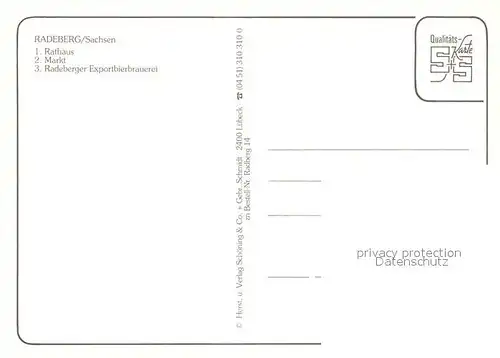 AK / Ansichtskarte Radeberg_Sachsen Rathaus Markt Radeberger Exportbierbrauerei Radeberg Sachsen