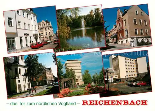 AK / Ansichtskarte Reichenbach_Vogtland Bahnhofstrasse Neuberinhaus Wasserturm Reichenbach_Vogtland