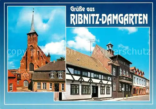 AK / Ansichtskarte Ribnitz Damgarten_Ostseebad Klosterkirche Bernsteinmuseum  Ribnitz Damgarten