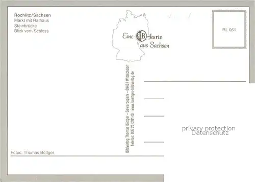 AK / Ansichtskarte Rochlitz_Sachsen Markt  Rathaus Steinbruecke Rochlitz Sachsen
