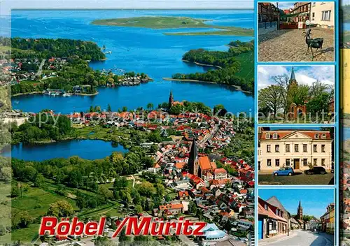 AK / Ansichtskarte Roebel_Mueritz Fliegeraufnahme  Roebel Mueritz