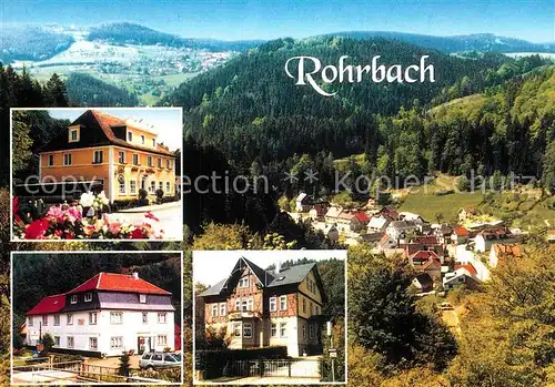 AK / Ansichtskarte Rohrbach_Saalfeld Landhotel Zum Auerhahn Ferienhaus Sonnenwalde Pension Lindenhof Rohrbach Saalfeld