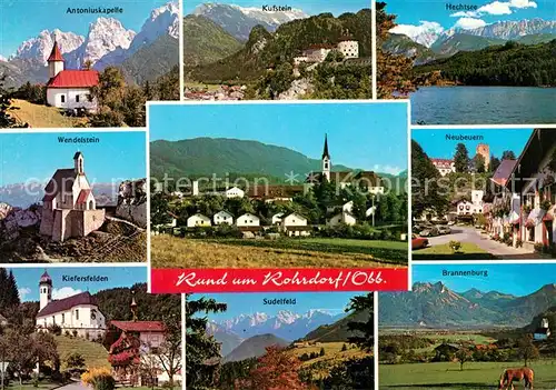 AK / Ansichtskarte Rohrdorf_Inn Kiefersfelden Wendelstein Antoniuskapelle Neubeuern Rohrdorf Inn