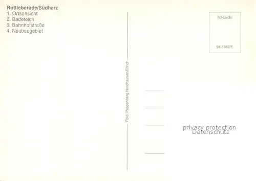 AK / Ansichtskarte Rottleberode Bahnhofstrasse Neubaugebiet Rottleberode