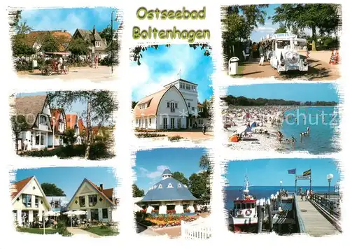 AK / Ansichtskarte Boltenhagen_Ostseebad Ortsmotive Kurhaus Touristenbahn Strand Seebruecke Boltenhagen_Ostseebad