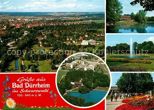 AK / Ansichtskarte Bad_Duerrheim Panorama Fontaene Park Bad_Duerrheim