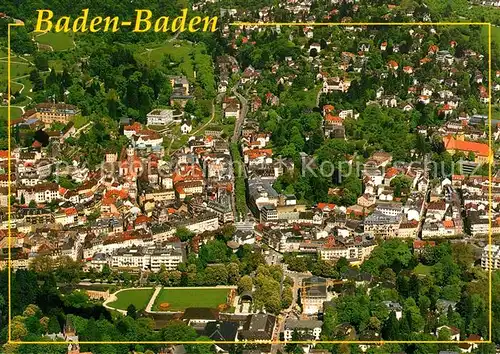 AK / Ansichtskarte Baden Baden Fliegeraufnahme Baden Baden