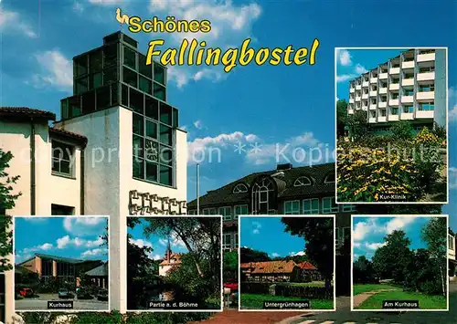 AK / Ansichtskarte Fallingbostel Rathaus Kurhaus Boehme Kurklinik Untergruenhagen Fallingbostel