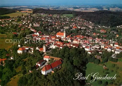 AK / Ansichtskarte Bad_Griesbach_Rottal Fliegeraufnahme Panorama Bad_Griesbach_Rottal