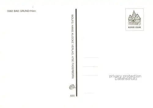 AK / Ansichtskarte Bad_Grund Kurpark Kirche Huebichenstein Muetter Genesungsheim Panorama Bad_Grund