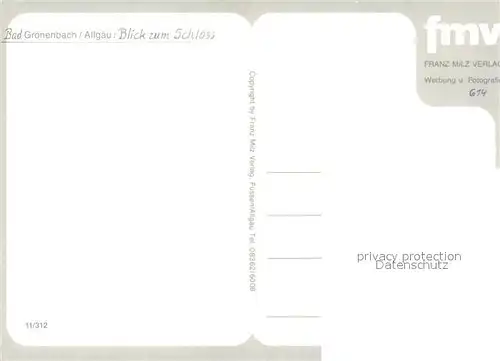 AK / Ansichtskarte Bad_Groenenbach Schloss Bad_Groenenbach