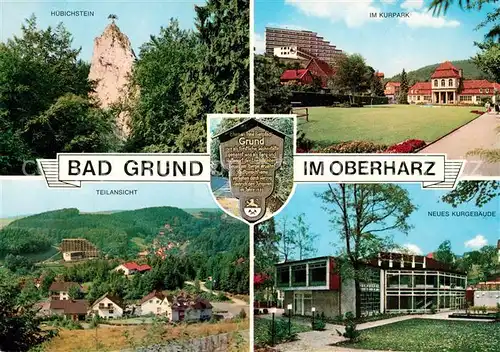 AK / Ansichtskarte Bad_Grund Huebichstein Kurpark Neues Kurgebaeude Panorama Bad_Grund