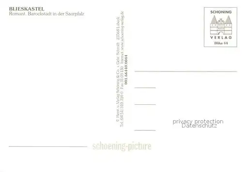 AK / Ansichtskarte Blieskastel Stadtansichten Blieskastel