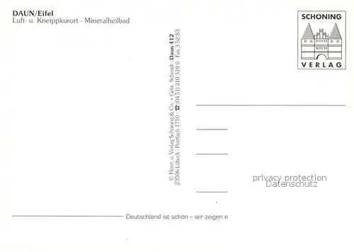 AK / Ansichtskarte Daun_Eifel Panorama Denkmal Daun_Eifel