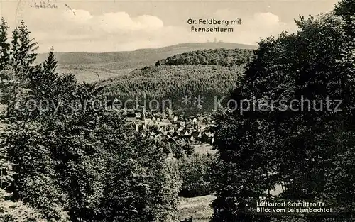 AK / Ansichtskarte Schmitten_Taunus Landschaftspanorama Blick vom Leistenbachtal Luftkurort Schmitten Taunus