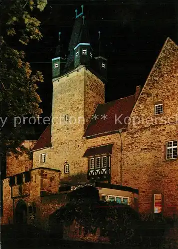 AK / Ansichtskarte Spangenberg_Hessen Schloss Nachtaufnahme Spangenberg Hessen